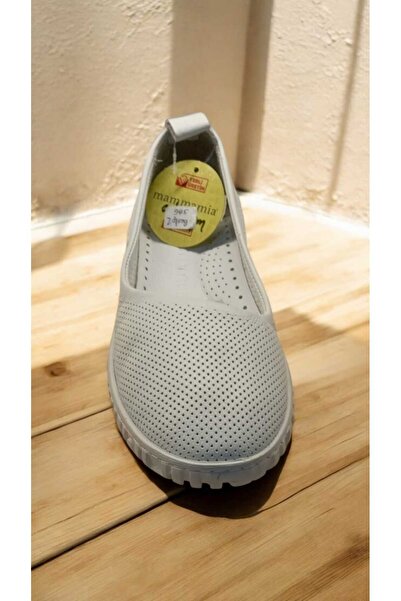 Mammamia 45-25Y Genuine Leather Laser Print Patterned Orthopedic Insole Daily Soft Shoes