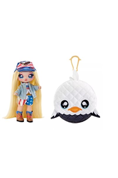 Na Na Na Surprise Na! Na! Na! Surprise Erika Featherton Doll with Handbag, Blonde Hair, 15 cm