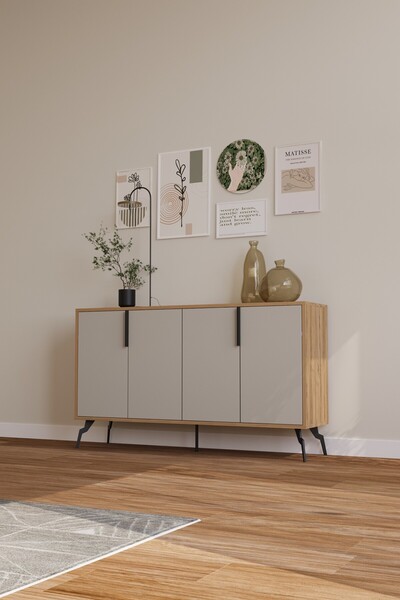 eceahşaptasarım 4 Kapaklı Çok Amaçlı Dolap,Konsol