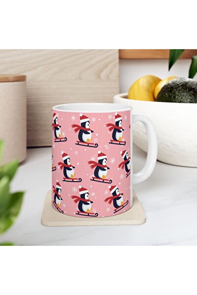 BASKIBAZAR Since 2020 Penguen Printed Christmas Gift Mug