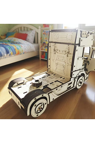 Viocom Web Design 3D Wooden Truck Model – Decorative, Educational and Realistic Puzzle