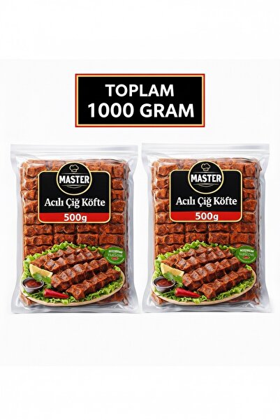 Master Çiğ Köfte 2 adet 500 gr acılı master çiğköfte