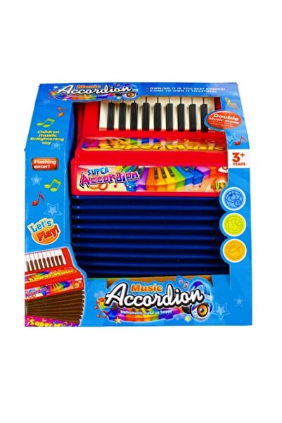 Toy Toy Toy Acordeon de jucărie pentru copii, instrument muzical, roșu