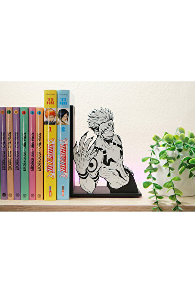 Anka Atolye Jujutsu Kaisen Ryomen Sukuna Çizimli Kitap Tutucu (18 x 14 x 8cm)...