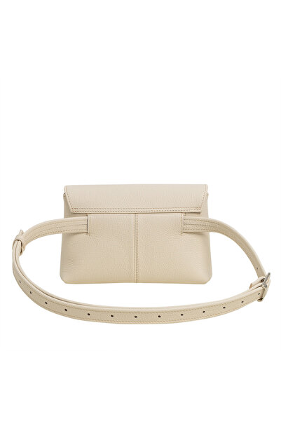 LAURA OLARU TRIA Cream Tote Bag With Heart