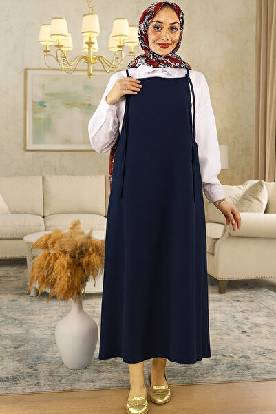 ELMODA Kadın lacivert ayarlanabilir ip askılı jile