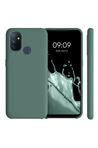 KWmobile Case for OnePlus Nord N100, Silicone, Green, 53891.166