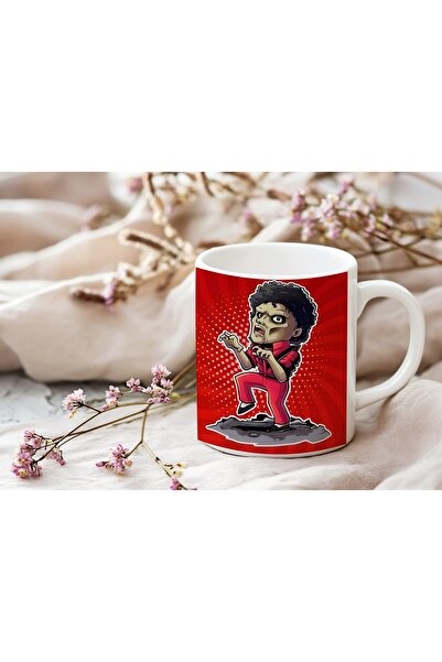 Beramussa كوب بتصميم مايكل جاكسون ثريلر زومبي - مطبوع كوبًا خاصًا لمحبي أسطور...