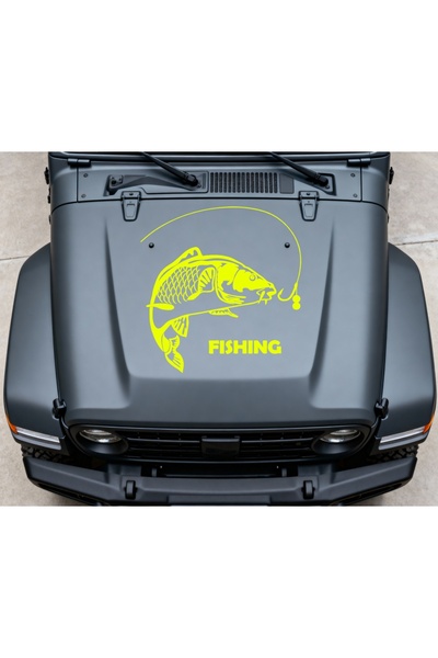 StickITsibiu Fishing – Autocolant Auto 4×4 Off-Road – Dimensiuni 30x27 cm.