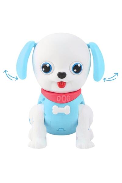 Toy Toy Toy Interactive robot puppy toy - with sound and light - blue