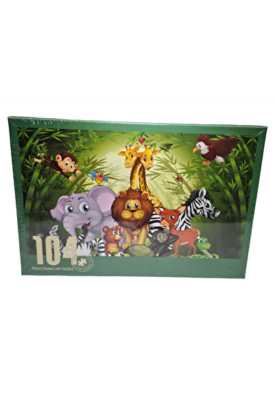 OEM Animal Jungle Puzzle, 104 pieces, 41x27.5cm, Unisex, educational game