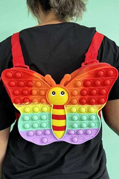 EMKSHOP Rucsac model fluture cu popită