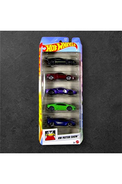 HOT WHEELS 1/64 HW Motor Show 5’li Set Ferrari ve Exotic Araçlar Koleksiyonlu...
