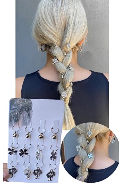 EMKSHOP 12Pcs Hair Swimming Cube Hair Braiding Beads Hair Rings