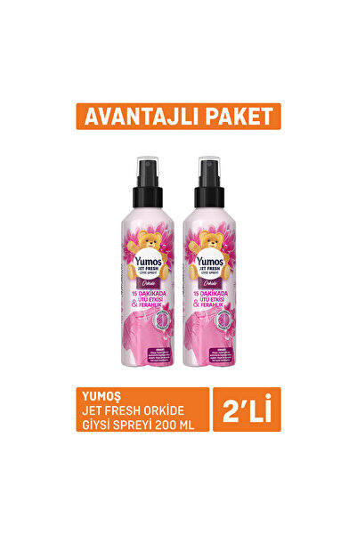 Yumoş Jet Fresh Orkide Giysi Spreyi 2X200 Ml