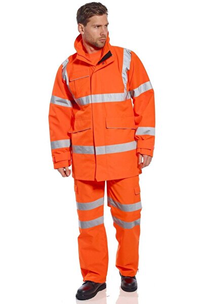 PORTWEST Extreme Parka Jacket S590 with Reflective Stripes XL Orange