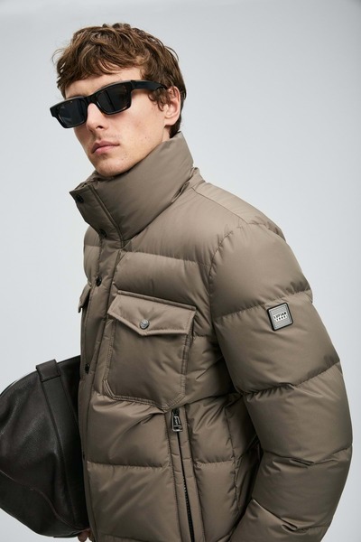 Lufian 112120258 Genıous Goose down Men's Coat Toprak