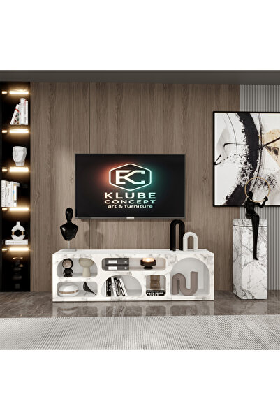 klubeconcept OvalFlow TV Ünitesi Bohem Kişiye Özel Üretim Özel Tasarım 160 cm