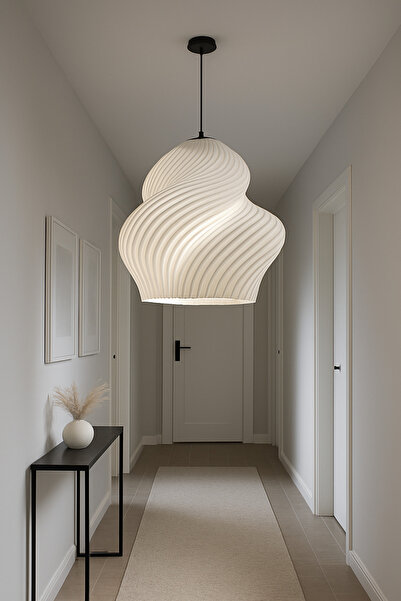 Muvesta - Led Uyumlu Girdap Model Avize Modern Tasarım Tüm Odalar İçin Uygun Şık görünüm