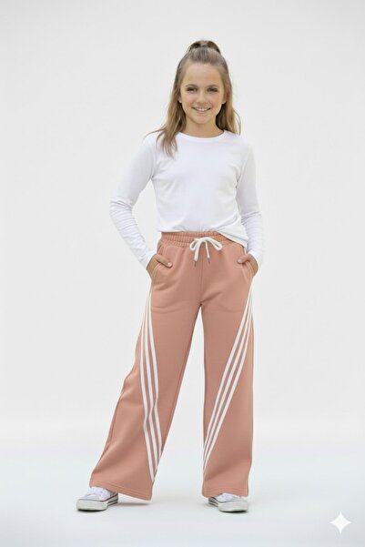 ASYAKİDS CLUB Girl's Thick Winter Fleece-Lined Sweatpants