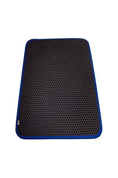 Altıgen Model Kum Toplayıcı Fonksiyonel Kedi Paspası TR-Mavi-Medium-Paspas-37x50 Cm