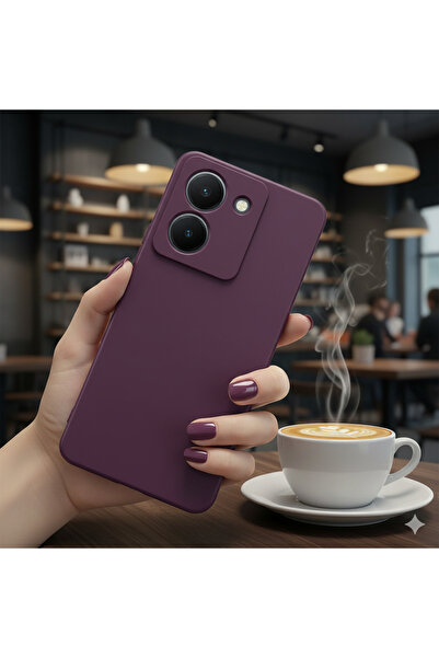 Hatreds Vivo Y36 4G Kılıf Kamera Koruma Çıkıntılı İçi Kadife Soft Renkli Lans...