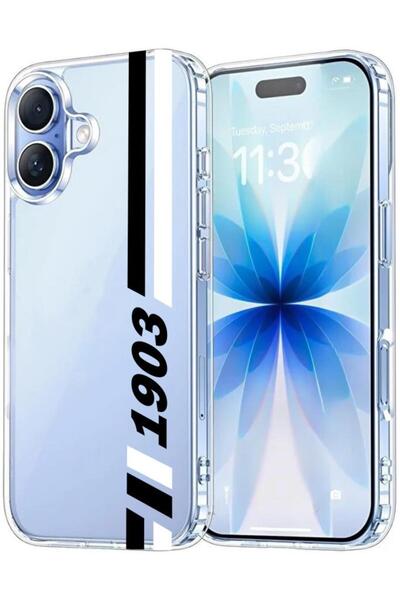3GEN CASE İphone 17 Uyumlu Desenli Şeffaf Silikon Kılıf