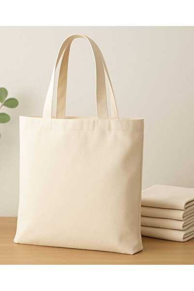 OEM Pachet de 50 de saci din pânză 38×42 cm - 100% bumbac, mânere lungi