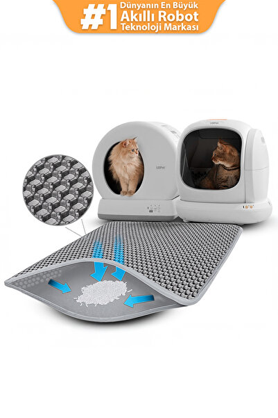 UBPet Elekli ve Hazneli Kedi Kumu Paspası | Tüm Kedi Tuvaletleri için Uyumlu ...