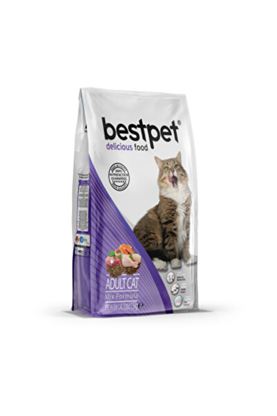 Bestpet Mix Tavuklu Kuzulu ve Balıklı Yetişkin Kedi Maması Yetişkin (1 - 7 Yaş)-15 Kg-Hayır-Kuzu
