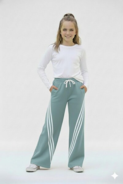ASYAKİDS CLUB Girl's Thick Winter Fleece-Lined Sweatpants