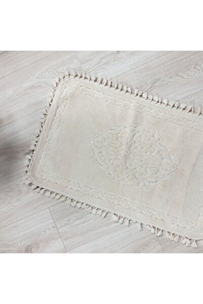 Reiashn Turkish off-white floor mat, 100% cotton, 50*80 CM
