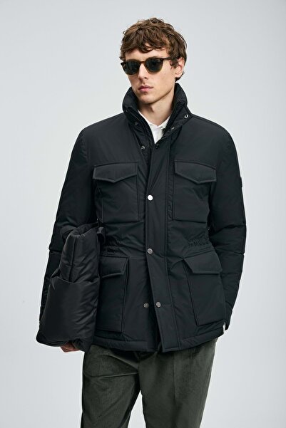 Lufian 112120254 Edgar Goose down Men's Coat Black