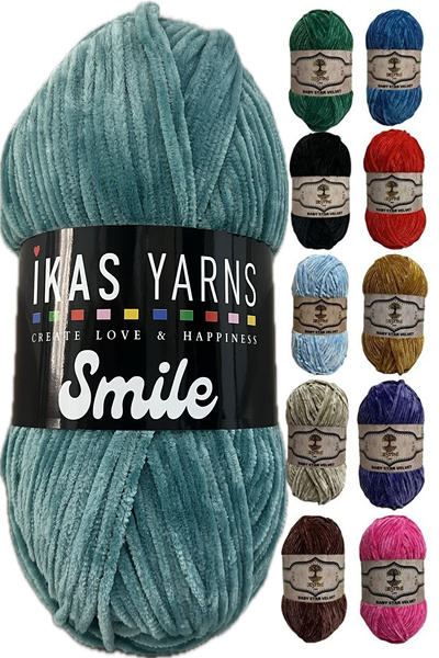 destini İnce Kadife İp 100 gr 200 Metre Amigurumi El Örgü İpi Ceket Yelek Battaniye