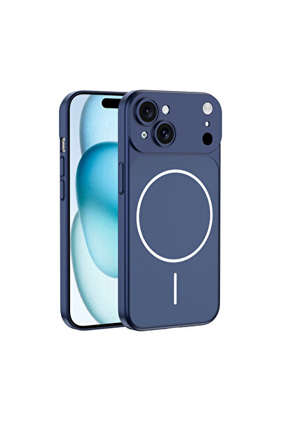 Kipgsm İphone 13 Uyumlu Kılıf Magsafe Şarj Destekli Cam Çerçeveli 17 Pro Max ...