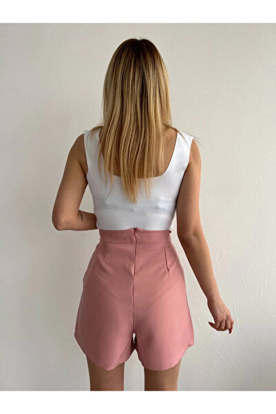 ZENGEZUR MALL Drnds Covered Shorts Skirt Powder S208 (220801) (Size: m)