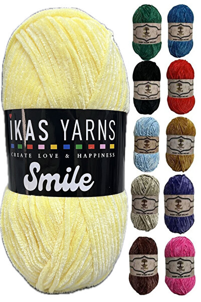 destini İnce Kadife İp 100 gr 200 Metre Amigurumi El Örgü İpi Ceket Yelek Bat...