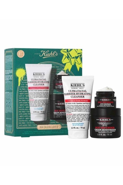 Kiehl's Erkeklere Özel Age Defenders for Him - Temizleme ve Nemlendirme Seti