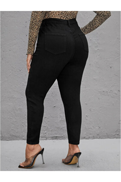 Bella denim Pink Black High Waist Battal Stretch Fabric Plus Size Super Skinny Jean Denim Pants