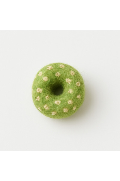 iğne izi Χειροποίητο στολίδι από τσόχα με κορώνα με κούμπωμα – Χαριτωμένο αξε...