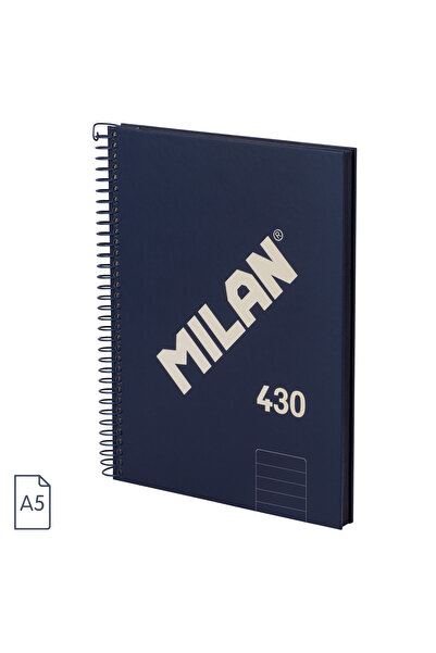 Milan Notebook Serie 1918 A5 80 sheets dictating spiral hard cardboard cover