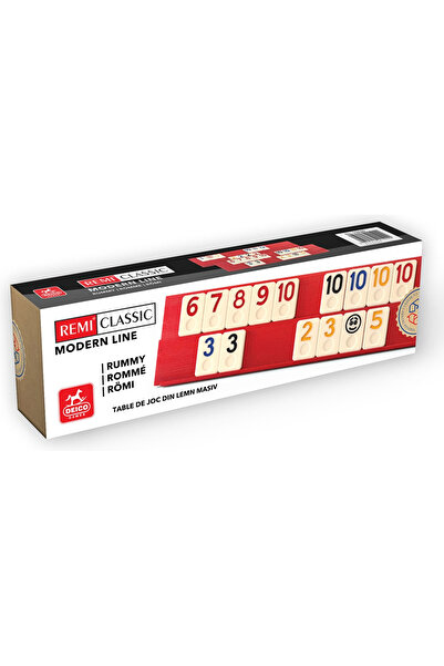 Deico Games Trendy Design Rummy Game – Solid Wood Board and 106 Pieces