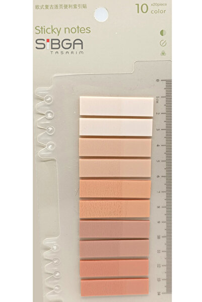 sibga tasarım Şeffaf Renkli Postit Post-it Post It. Kitap Ayracı Ayraç Postit...