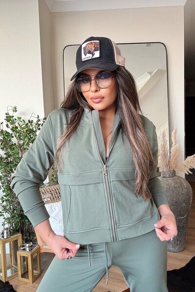 Sohotique By P Fleece-Lined Airlift Tracksuit Khaki