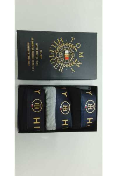 Tommy Hilfiger Men's boxer set-logo elastic band-3 pcs-multicolor