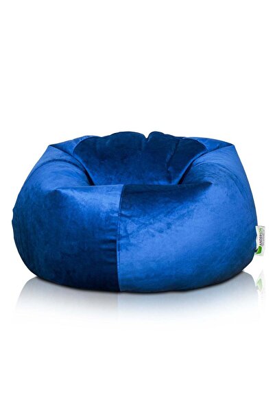 Anderson Ultra Soft Large Luxury Velvet Bean Bag Chair - Dark Blue