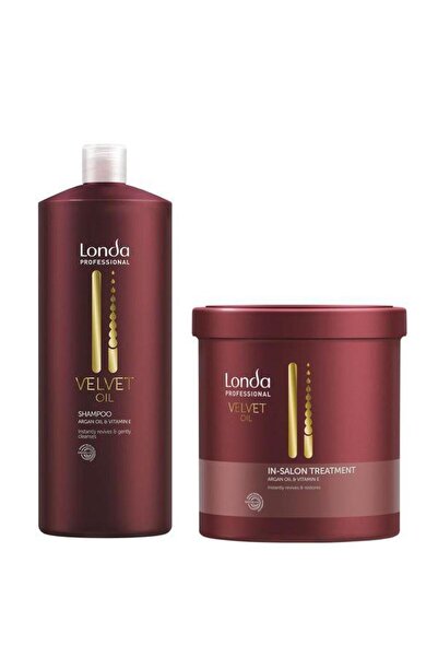 Londa Professional Hydrating Argan Oil Pack - Velvet Oil Shampoo 1000 ml, Mask 750 ml