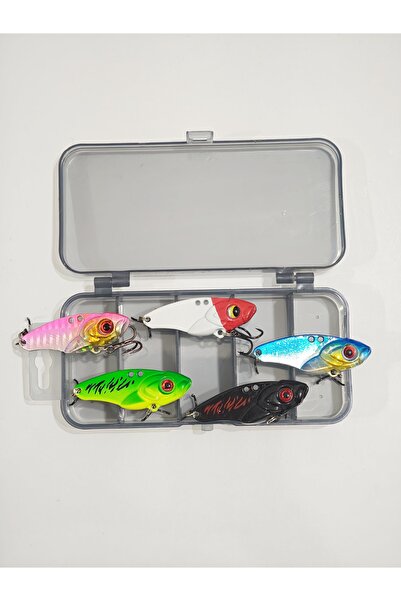 Bozok balıkçılık vibrasyon yem , metal yem ( 5 adet 15 gram 5 cm vib yem )