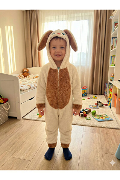 mj kids Wellsoft Plush Unisex Baby Rabbit Jumpsuit