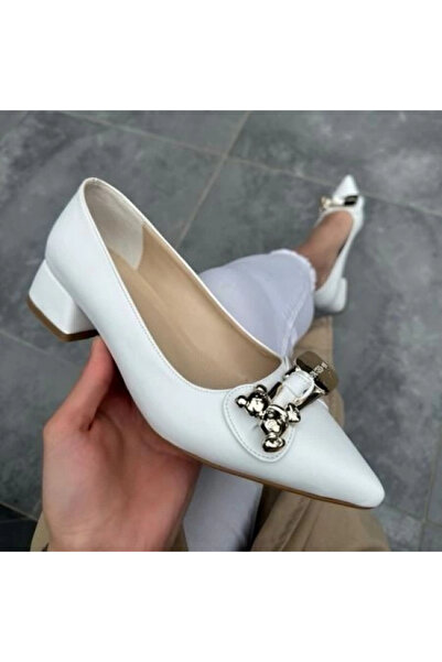 ZENGEZUR MALL Drnds Jies White High-Heeled Shoes (222054) (Size: 36)